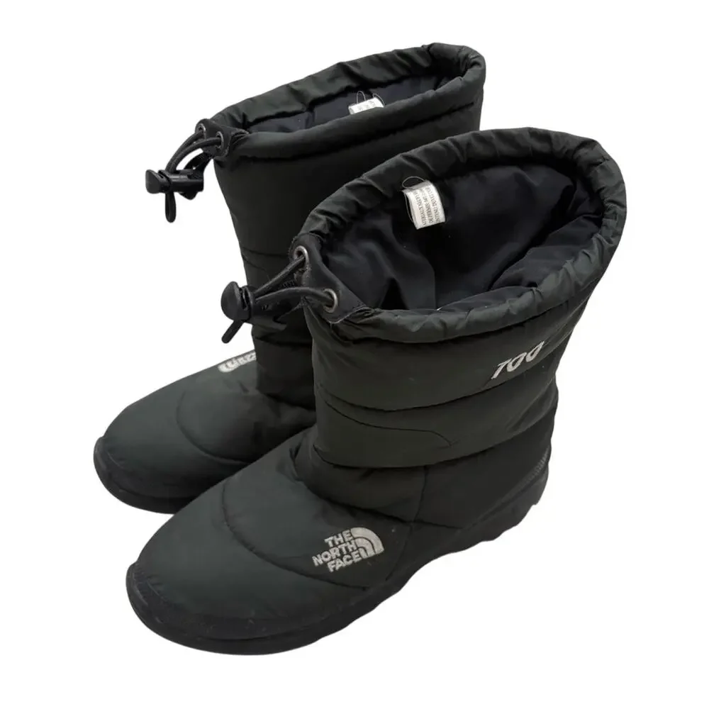 The North Face Black Quilted Drawcord Winter Boots